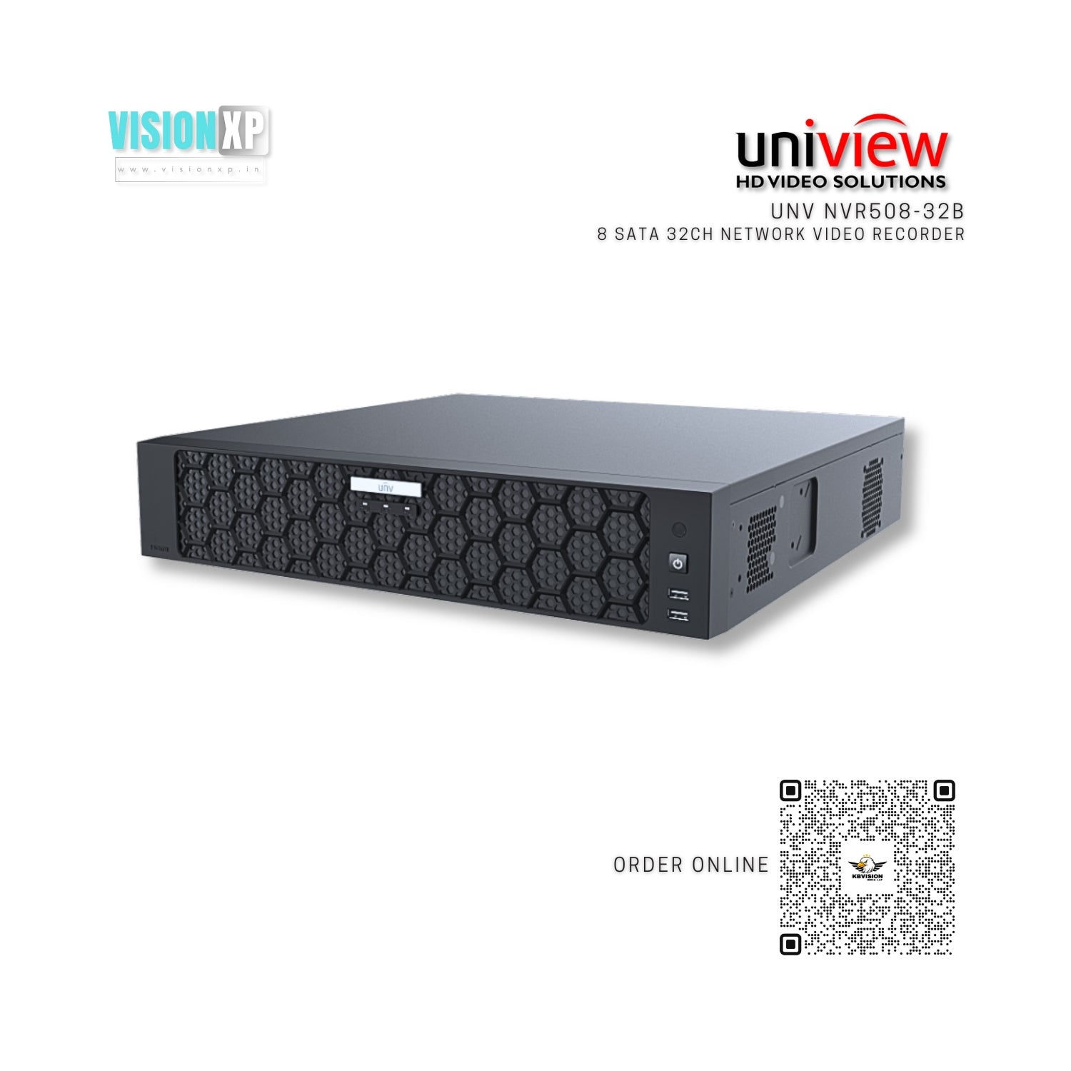 UNV Uniview NVR508-32B Series 8 Sata HDD 32ch Network Video Recorder UNV Uniview NVR508-32B Series 8 Sata HDD 32ch Network Video Recorder